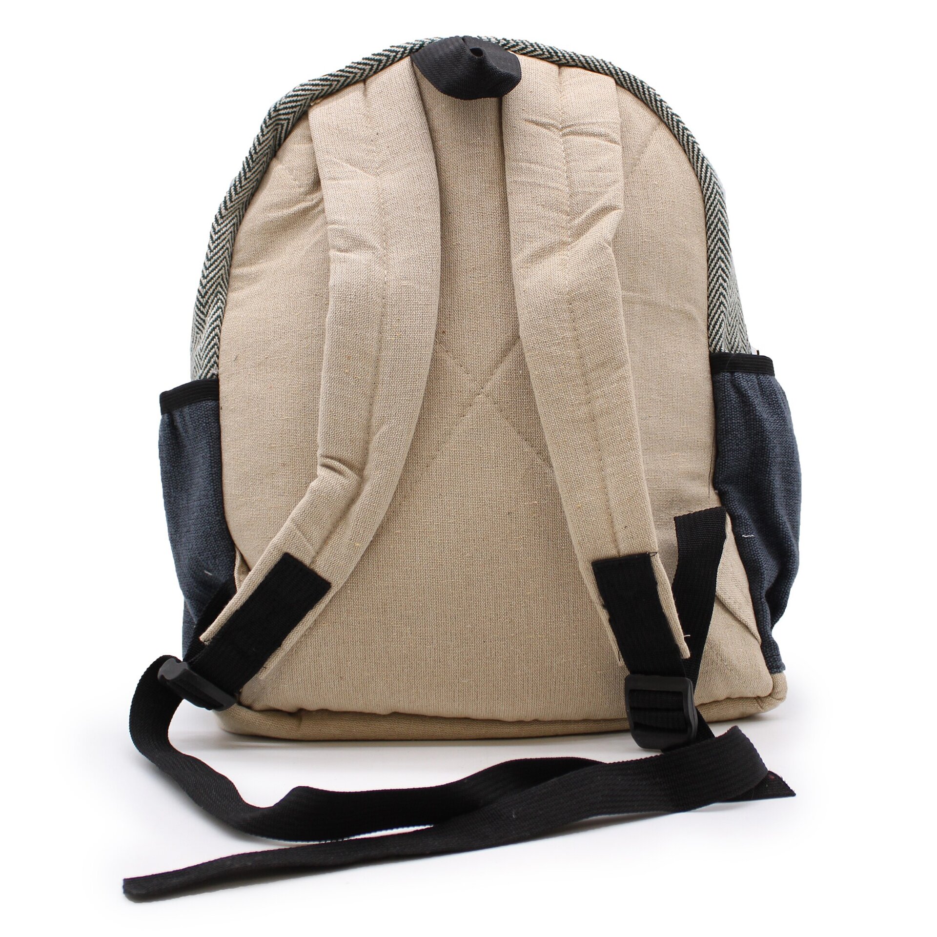 Mochila pequeña de cáñamo - Estilo cuerda y bolsillos - 2
