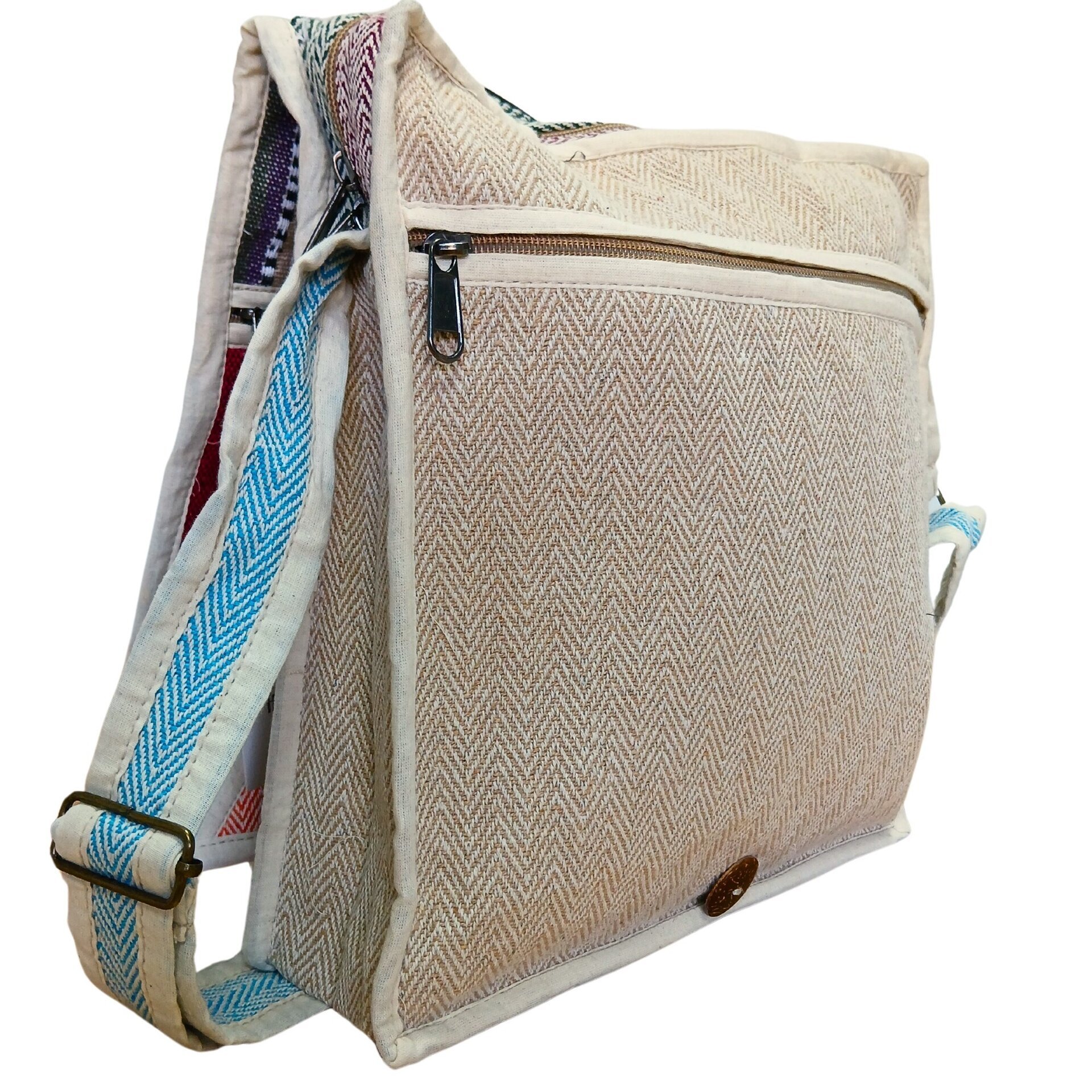 Bolso Mensajero de Cáñamo para Laptop - Triángulo - 4