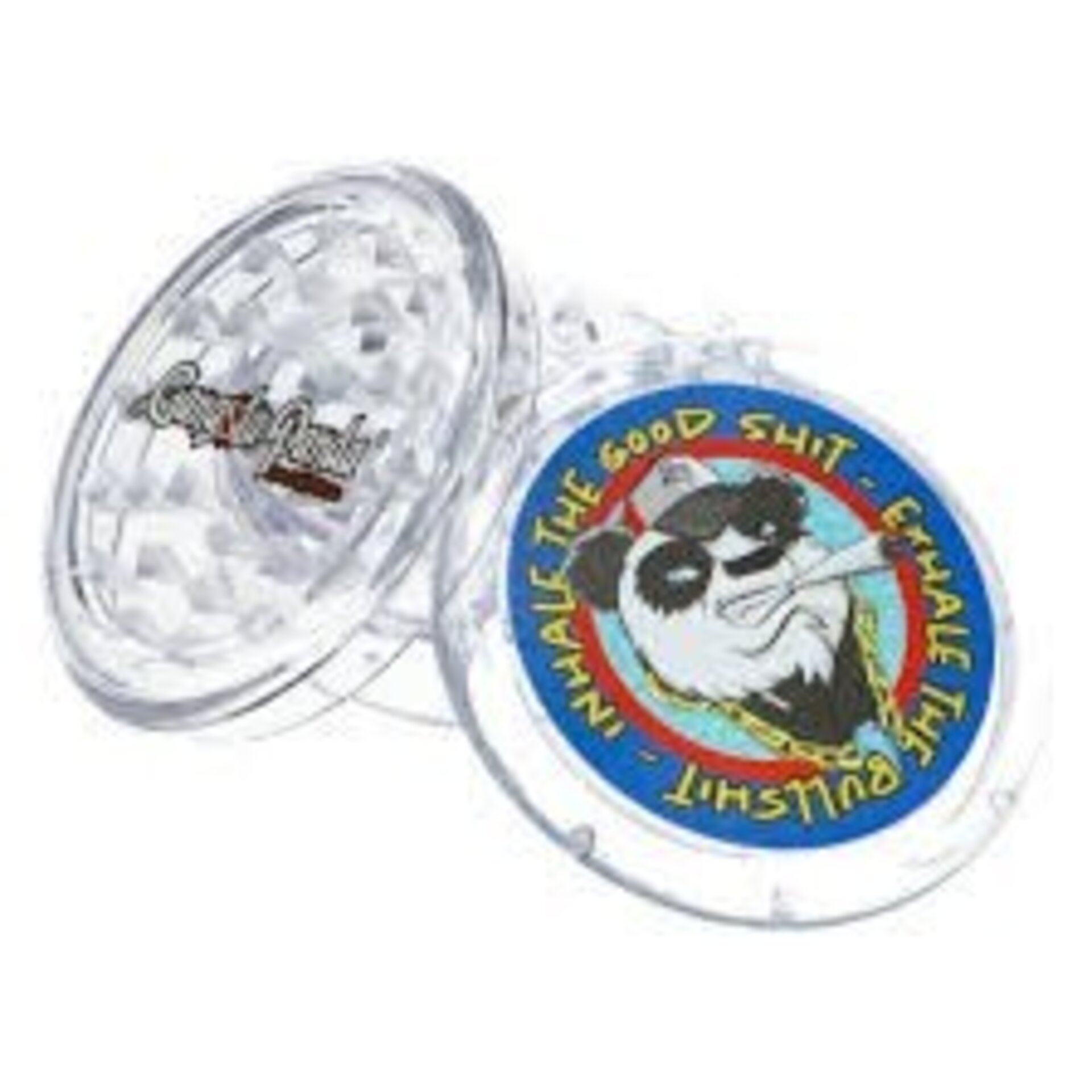 Grinder de plástico Transparente Gangsta PANDA - 2